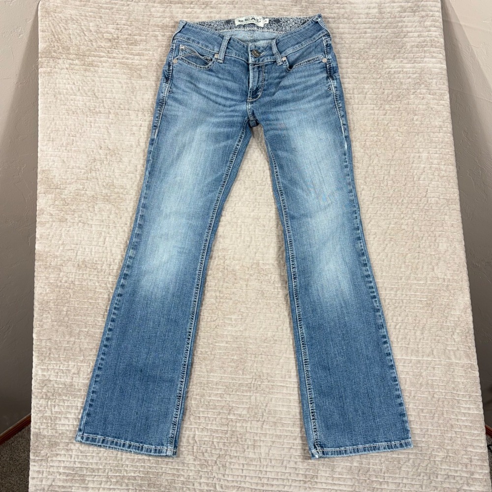 Ariat REAL Denim Maisie Boot Cut Jeans Light Wash Mid Rise 28R AR0560 10042200